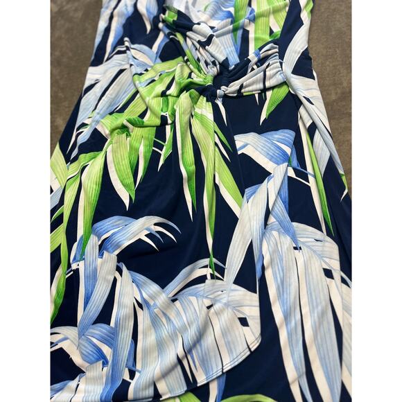 TOMMY BAHAMA women's Faux Wrap Jersey Dress Casual Resort Career Medium - Picture 7 of 8